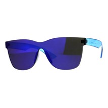 Monoblock Rimless Sunglasses Thick Square Plastic Frame Unisex Shades UV400 - £14.81 GBP+