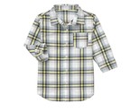 NWT Crazy 8 Blue Yellow Plaid Boys Long Sleeve Button Down Shirt 5/6 - $8.99
