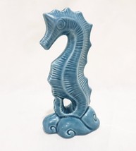 Blue Seahorse on Waves Figurine HG Global 2018  6.5&quot; Ocean Animal Tropic... - £17.71 GBP