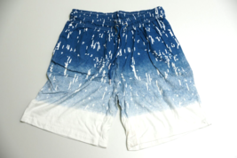 Blue Patterned Shorts - Medium - £5.66 GBP