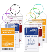 Cruise Luggage Tags-6Pack Luggage Tags for Cruise Ships-Cruise Tags Hold... - $10.56