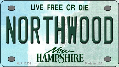 Northwood New Hampshire Novelty Mini Metal License Plate Tag - $14.95
