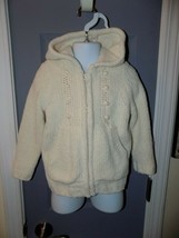 HANNA ANDERSSON Off White Zip Up Hoodie Jacket Size 90 (3) Girl&#39;s EUC - £17.20 GBP