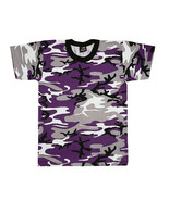 Small Short Sleeve Tshirt PURPLE CAMO Camouflage Tee Shirt Rothco 60176 S - $227.89 MXN