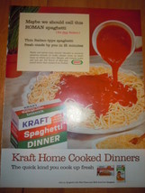 Vintage Kraft Spaghetti Dinner Print Magazine Advertisement 1966 - $4.99