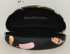 Jessica McClintock Blue Sunglasses Eyeglasses Case with Ice cream cones - $14.80