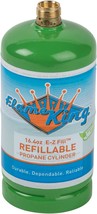 Flame King Reusable 1 Pound Empty Propane Cylinder Tank - 16 Oz, Green; Dot - $37.99