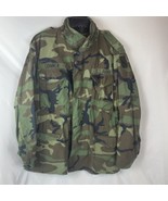US Army Woodland Camo Combat FIELD Jacket Large Regular Green Field Arti... - €24,32 EUR