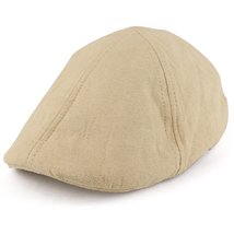 Trendy Apparel Shop Plain Suede Ivy Cap Lined with Quilted Satin - TAN - £11.98 GBP
