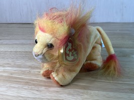 Bushy the Lion Beanie Baby Excellent Condition w/ hang tag protector - $7.45