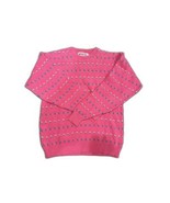 Retro 80&#39;s 90&#39;s American Eagle Outfitters for Her Sweater Pink Knit Desi... - $36.61 CAD