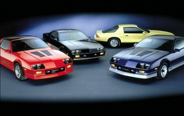 1987 Chevrolet Camaro Lineup POSTER 24 X 36 Inches - £16.05 GBP