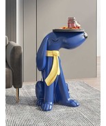 Large Creative Dog Tray Sculpture, Green Animal Side Table  Modern Livi... - $1,305.15 CAD