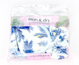 Lemon Lavender High Dry Scrunchie Headband Super Absorbent Microfiber Fe... - $7.95