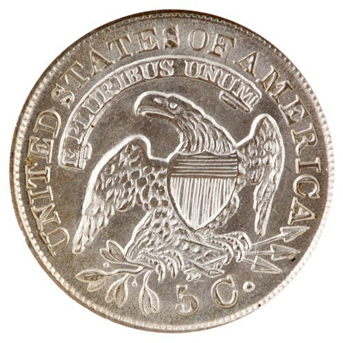 1832 H10C Half Dime Graded by NGC as MS64 Old Holder Key Date Item image 4