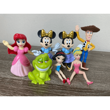 Disney Toy Lot Figures Princess Assorted Various Toppers Mini Pixar Minnie Mouse - £11.86 GBP