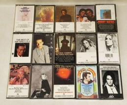 Easy Listening Cassette Tape Lot Neil Diamond Barbara Streisand Ray Conniff - £19.57 GBP