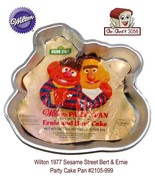 Wilton 1977 Sesame Street Bert &amp; Ernie Cake Pan  2105-999 Vintage Party ... - £15.60 GBP