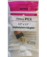 Apollo Valves APXBC12125PK Poly B x PEX Coupling, Brass, 1/2&quot; x 1/2&quot;, Ba... - $32.74 CAD