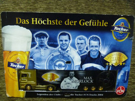 Tucher Bräu beer promo truck toy German in box Max Morlock - £7.77 GBP