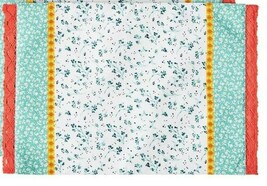 Pioneer Woman Flourish Ditsy Placemat Farmhouse 1-Pc Crochet Lace Trim G... - $248.60 MXN