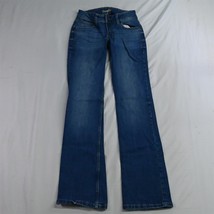 Wrangler 0 x 34 Mid Rise Bootcut Light Wash Stretch Denim Womens Jeans - £12.01 GBP