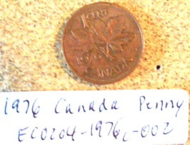 1976 Canada Penny Rim Strike/Alignment Errors; Vintage Old Coin Foreign Money - £6.33 GBP