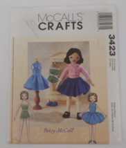 MCCALLS CRAFTS PATTERN #3423 RETRO BETSY MCCALL DOLL &amp; FACE &amp; CLOTHES UN... - $9.99