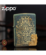 Rare Bronze Mayan  Culture Multisided  Zippo Lighter Japanese Issue - $118.75