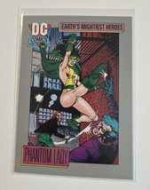 DC Comic Card 1992 Series I Earth&#39;s Mightiest Heroes Phantom Lady #70 - £1.57 GBP