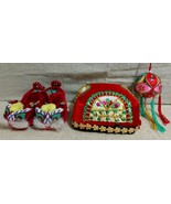 Uighur Ethnic Headwear Booties &amp; Holiday Ornament  3oc Lot - €127,92 EUR