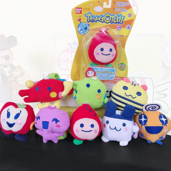 Tamagotchi Plush Keychain bags Cute Kawaii Gear Pet Pouch Dolls Anime Toys Gift. - $20.48 - $22.48