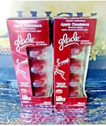 (8) GLADE Scented Oil Candle refills APPLE CINNAMON BROWN SUGAR - £20.57 GBP