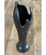 Panda Garden Pottery Vase Brown Chinese Unglazed Asian Bird/Heart/Flower... - $15.12