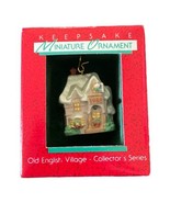 Old English Village Home 1988 Hallmark Keepsake Ornament 1st in the Series - £7.26 GBP