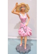 1990 Applause BARBIE Mattel PVC 3.25&quot; Pink Dress Figure - $10.79