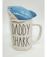 Rae Dunn Daddy Shark Coffee Mug W Lid #181 By Magenta Glossy White  NEW - €14,49 EUR