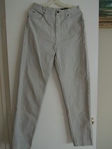 Ladies Jeans Size 12 T Eddie Bauer Classic Fit Oyster/Light Beige Straight Leg - £24.63 GBP