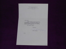 Arthur Godfrey Autograph Signed Letter Vintage Tv Radio Host Cbs Letterhead 50s - £38.05 GBP