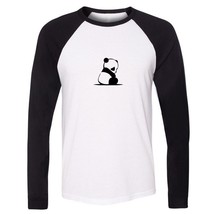 New Cute Panda Design Mens Raglan Sport T-Shirts Graphic Tee Tops Shirts Clothes - £13.00 GBP