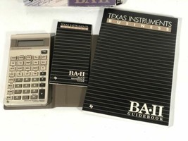 Vintage Texas Instruments Ti Ba II Negocios Finanzas Calculadora Montado Ee.uu. - $49.48