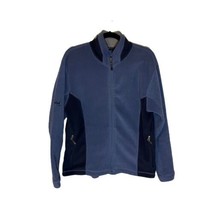 Helly Hansen 2-Tone Blue Outdoor Hiking Full Zip Fleece Jacket Men’s Size Large - £31.65 GBP