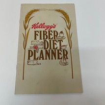 Kellogg&#39;s Fiber Diet Planner Cookbook Paperback from Kellogg Company 1981 - £9.53 GBP