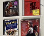 Lot of 4 Musical CDs (Some Sealed) Les Miserables West Side Story Guys &amp;... - $8.50