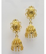 18k gold TRADITIONAL diamond cut drop earring thai #44 - £541.98 GBP