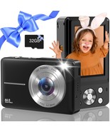 Digital Camera, Fhd 1080P 44Mp Kids Camera With 32Gb Card,Compact Vlogging - $1,117.15 MXN