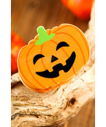 Orange Halloween Pumpkin Face Hair Claw - $5.82 CAD