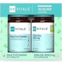 HK Vitals Fish Oil and Multivitamin Combo Enhances Energy, Immunity - £24.52 GBP