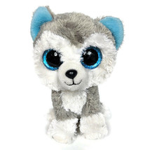 Ty Beanie Boos Slush Husky Dog Glitter Eyes Plush Stuffed Animal 2013 6.5&quot; - £10.39 GBP