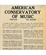 1936 American Conservatory Of Music Advertisement Chicago Illinois Schoo... - $27.40 CAD